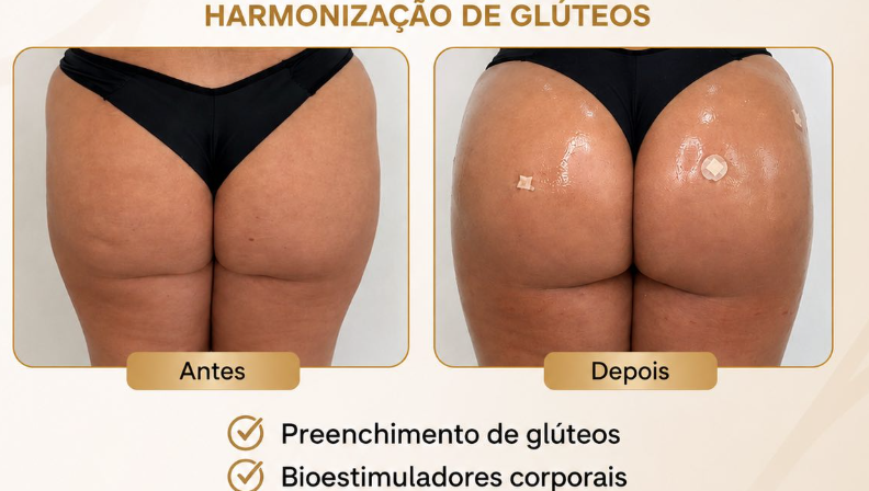 Registro de evolução do contorno glúteo